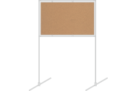 Пробковая напольная информационная доска в алюминиевой багетной рамке с установочным каркасом(1000х2000)