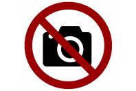 Табличка круглая "Фотосъемка запрещена"