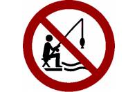 Табличка круглая "Рыбалка запрещена"