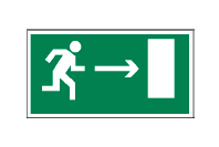 Эвакуационный знак Направление к эвакуационному выходу направо