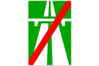 Знак дорожный 5.2 "Конец автомагистрали"
