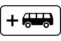 Знак дорожный 8.21.2 "Вид маршрутного транспортного средства"