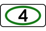 Знак дорожный 8.25 "Экологический класс транспортного средства"