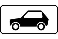 Знак дорожный 8.4.3 "Вид транспортного средства"