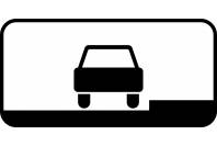 Знак дорожный 8.6.1 "Способ постановки транспортного средства на стоянку"
