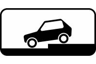 Знак дорожный 8.6.6 "Способ постановки транспортного средства на стоянку"