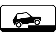 Знак дорожный 8.6.7 "Способ постановки транспортного средства на стоянку"