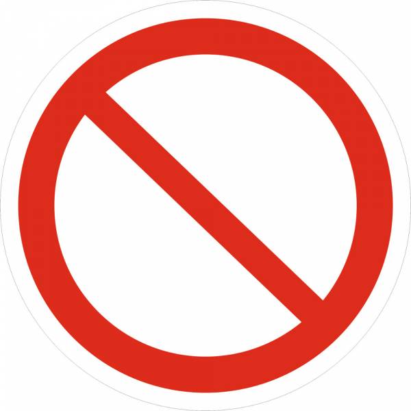 Знак 'Запрещение (прочие опасности)' (ГОСТ Р 12.4.026-2001) 200х200 мм P21